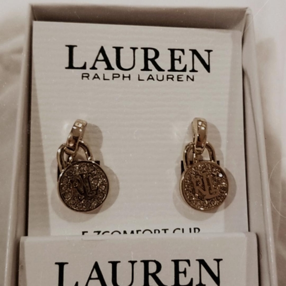 Ralph Lauren Clip On Earings Set of 3 - Picture 2 of 6